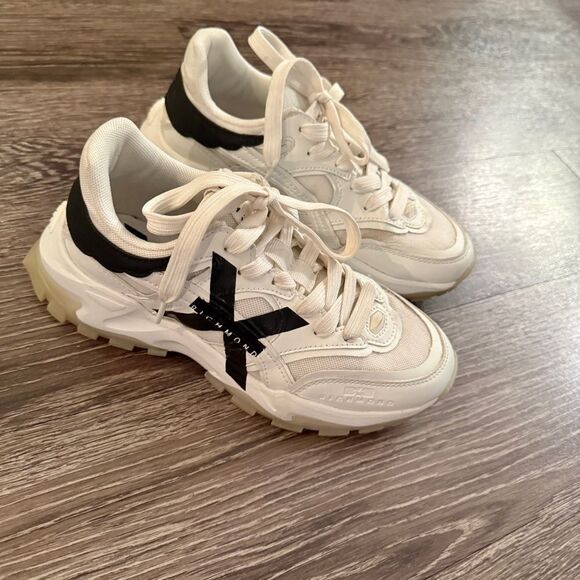 John Richmond Free Time Sneaker In White - Picture 4 of 11